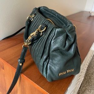 Miu Miu vintage green leather bag